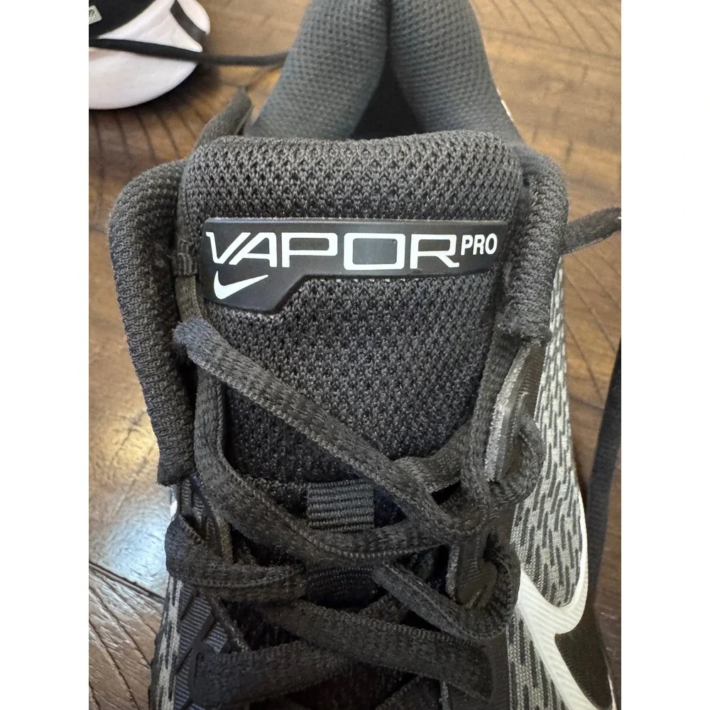 Nike Court Air Zoom Vapor Pro Men's Black White Tennis Shoes Size 7.5